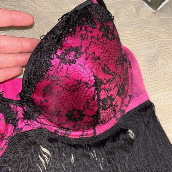 Victoria Secret Fringed Lingerie Bra - M/L - Picture 2 of 5